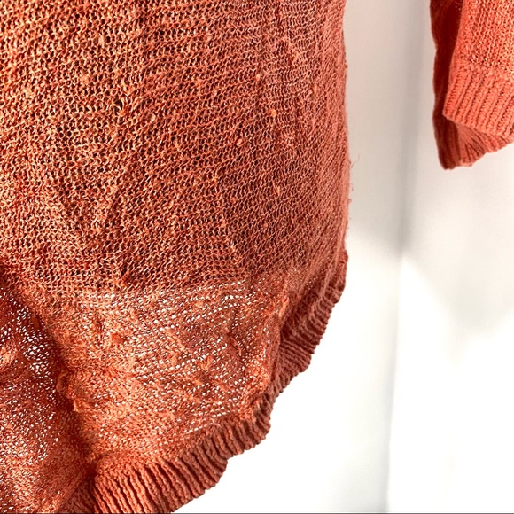 L/XL Anthropologie MOTH Knit Overlay High Low Sweater - Picture 14 of 14